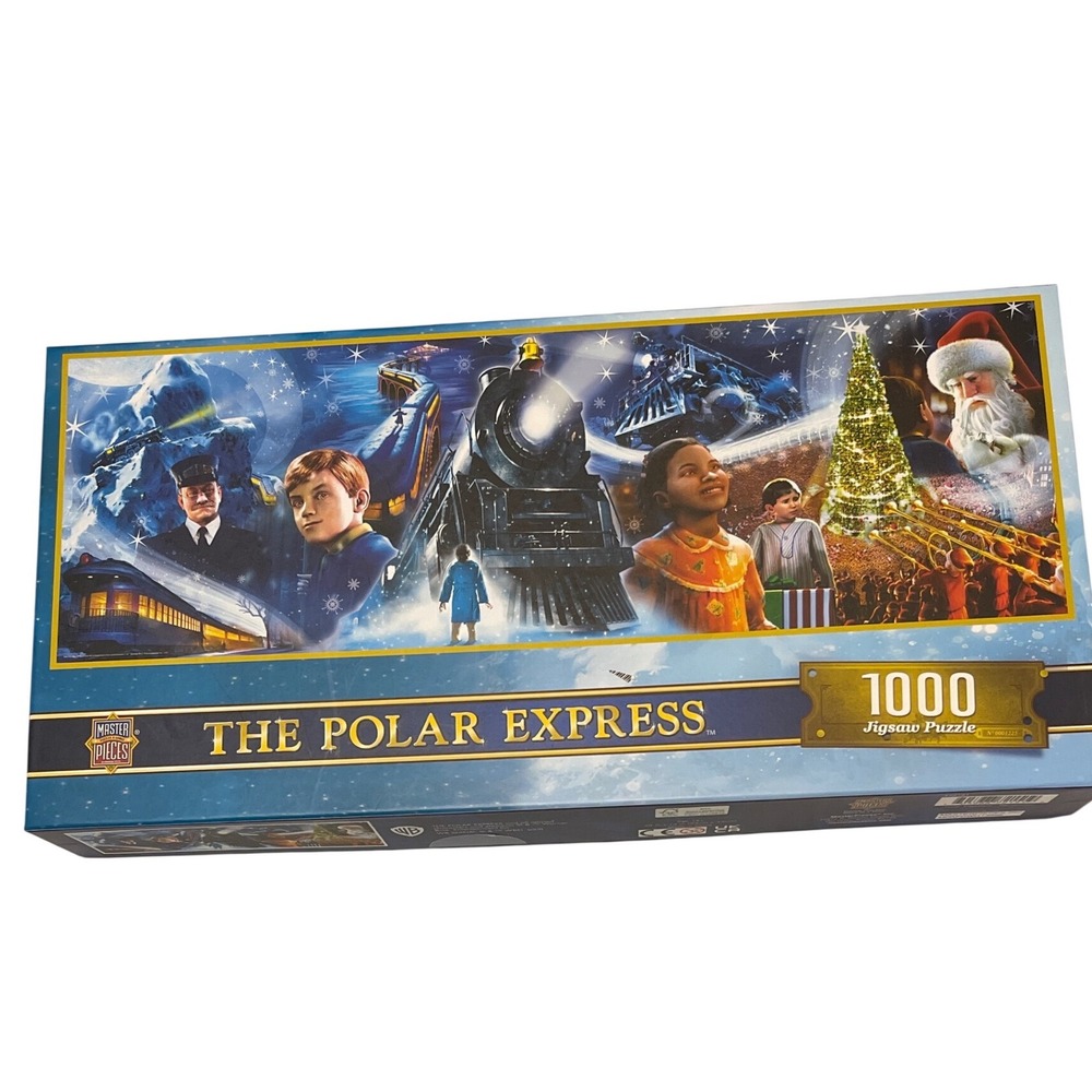 MasterPieces‎ The Polar Express Jigsaw Puzzle 1000pc Blue Panoramic Christmas